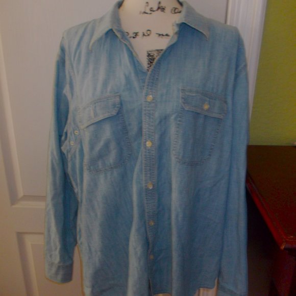 Lauren Jeans Company Denim Shirt Size 3X Plus - Picture 1 of 5